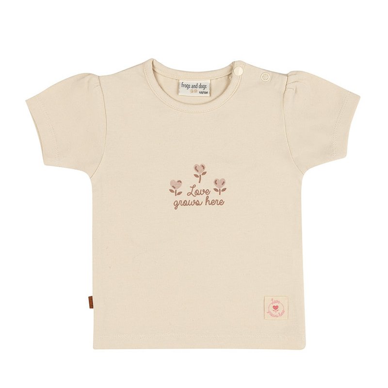 Camiseta El amor crece aquí niños | Rosa puro