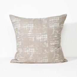 Stormy Oat - Fabric Cushion - 55 X 55