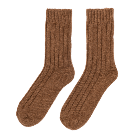 "Tod" Warm Camel Wool Bed Socks