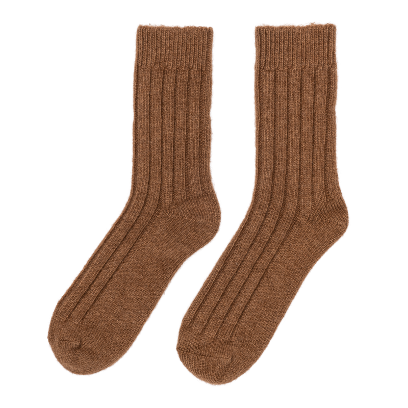 "Tod" Warm Camel Wool Bed Socks