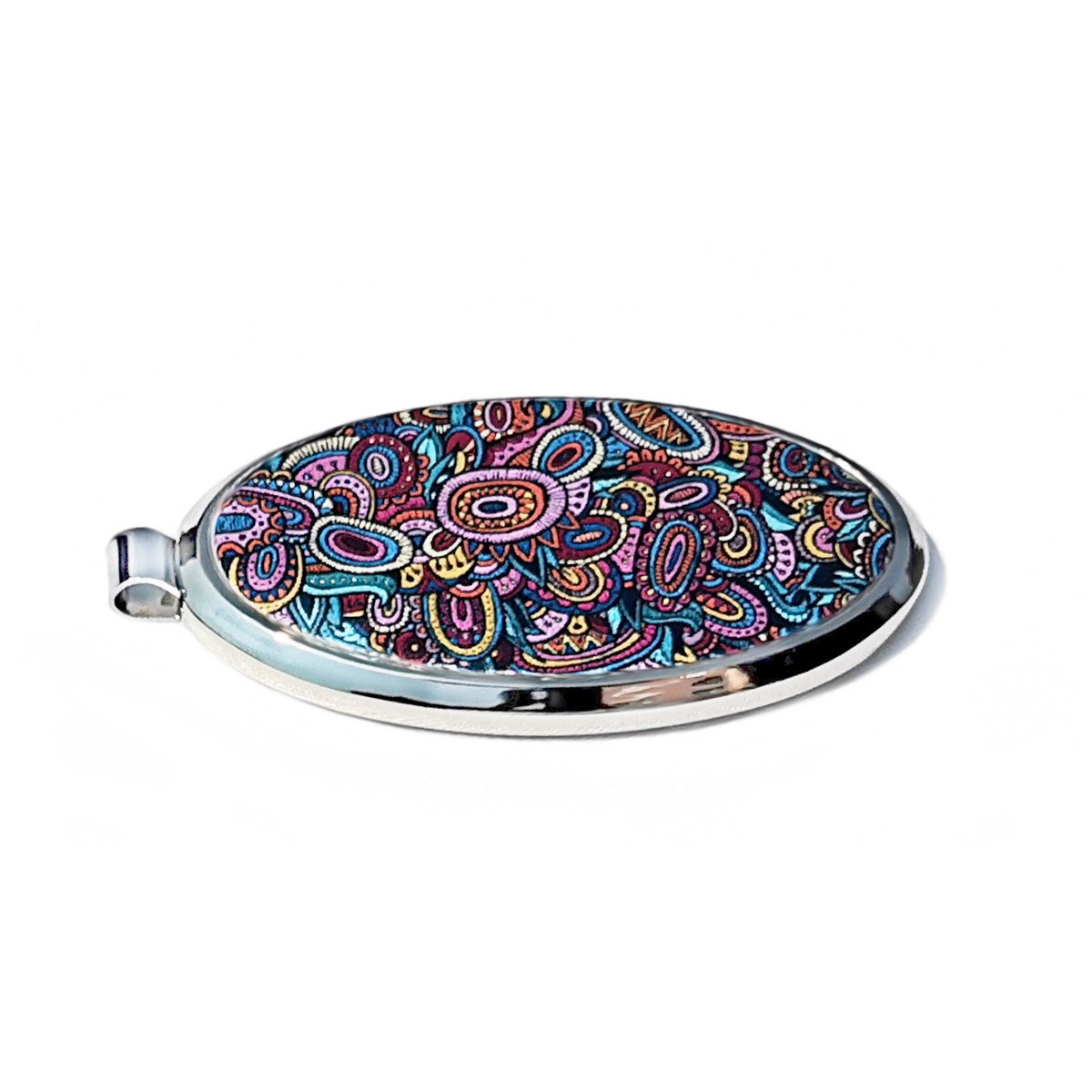 Boho Doodle : Designer Magnetic Phone & Key Holder, for purse, car, home