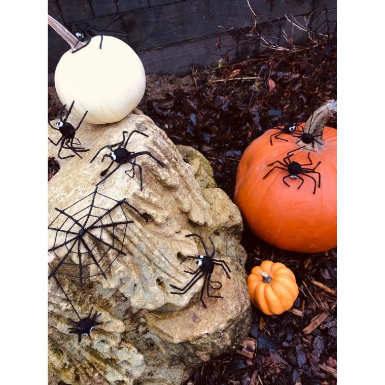 Handmade Felt Fair Trade Spooky Spiderweb Hanging Halloween Decoration