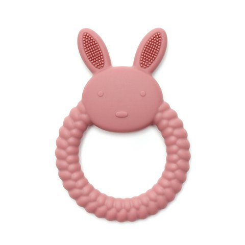 HASE | Weiches Silikon-Beißspielzeug | ROSE