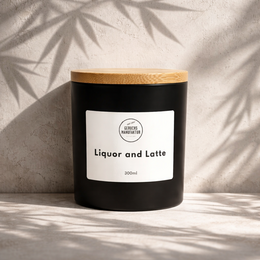 Premium duftlys "Liquor & Latte" -Varm & cremet
