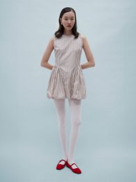 Snoep gestreepte mini-jurk