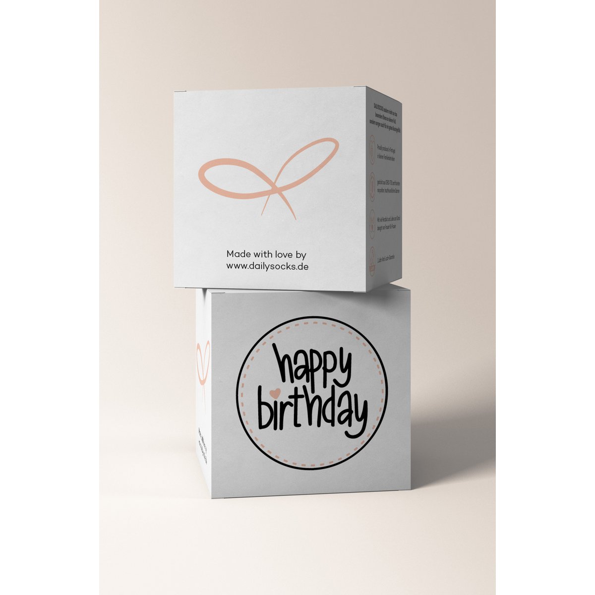 Gift cube "HAPPY BIRTHDAY"