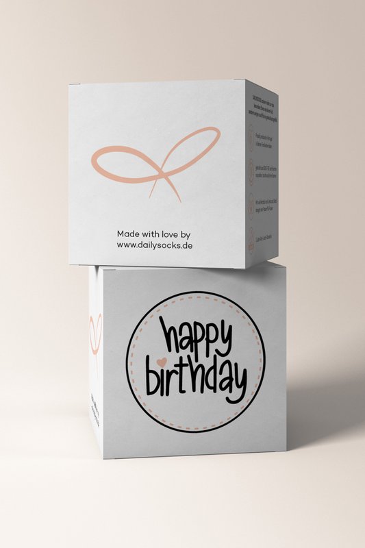 Cubo de regalo "FELIZ CUMPLEAÑOS"
