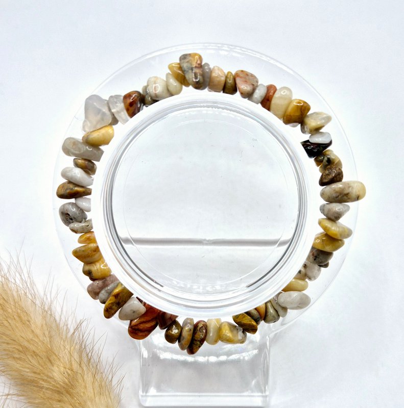 Kristall-Edelstein-Armband Crazy Agate – 19 cm