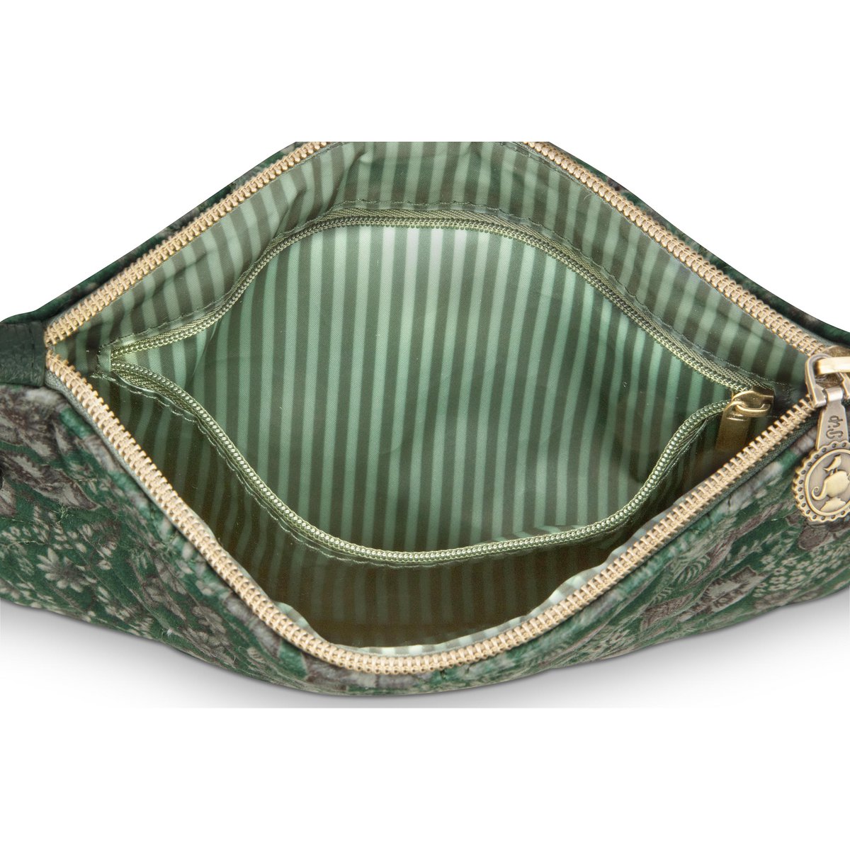 Charly Cosmetic Flat Pouch Medium Quilted Daisy Dreams Green 24x1x15.5cm
