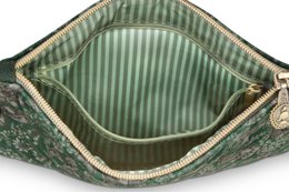 Charly Cosmetic Flat Pouch Medium Quilted Daisy Dreams Green 24x1x15.5cm