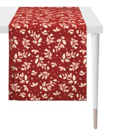 3625 runner red / gold - 48x140cm