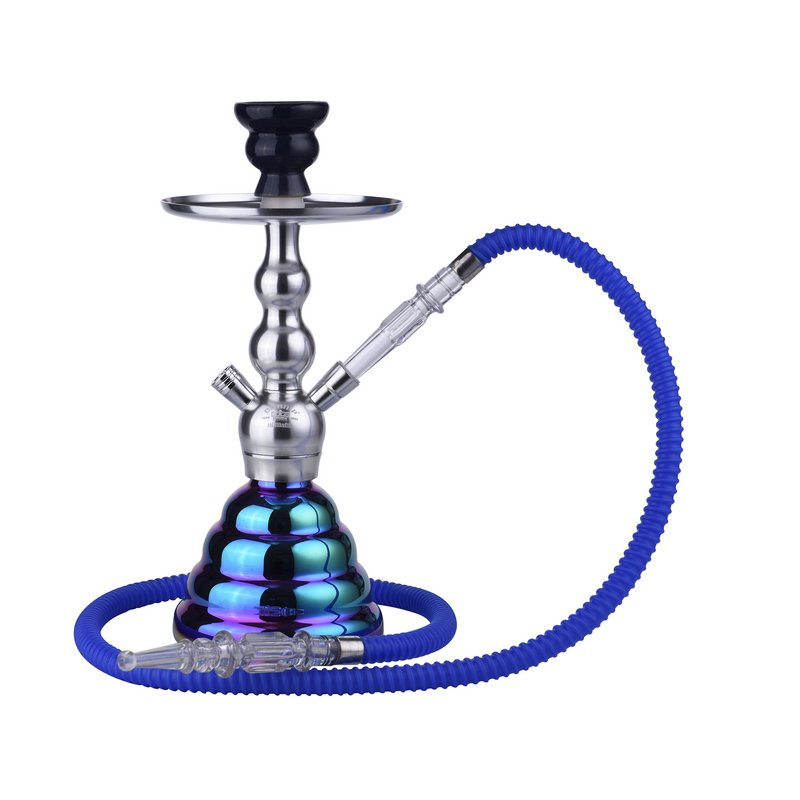 Chicha Fes Silber und Regenbogen und Zange – Narguile – Shisha – 35 cm