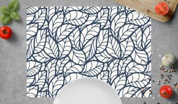 Abstraktes Blättermuster | Platzsets aus Premium-Vinyl 44 x 32 cm - 4 Stück