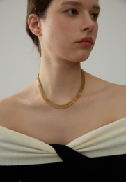 Andreas - Mesh Chain Necklace Gold