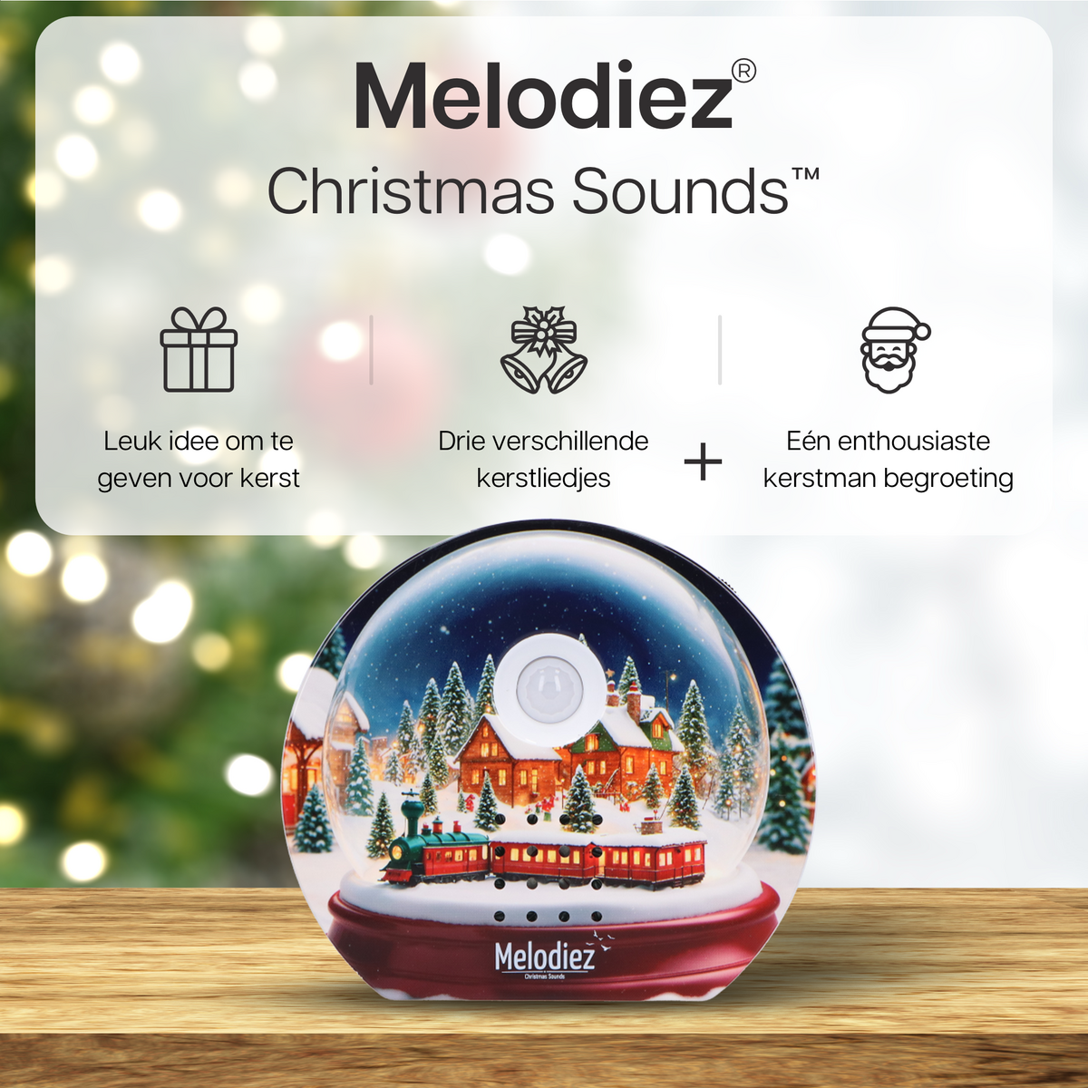 Melodiez Christmas noises with sensor - box incl. Batteries and 4 Christmas numbers and a greeting Santa