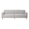Salvador 3 Seater Sofa - Polyester, Foam, Plywood, Light Grey - 228x93x80 cm