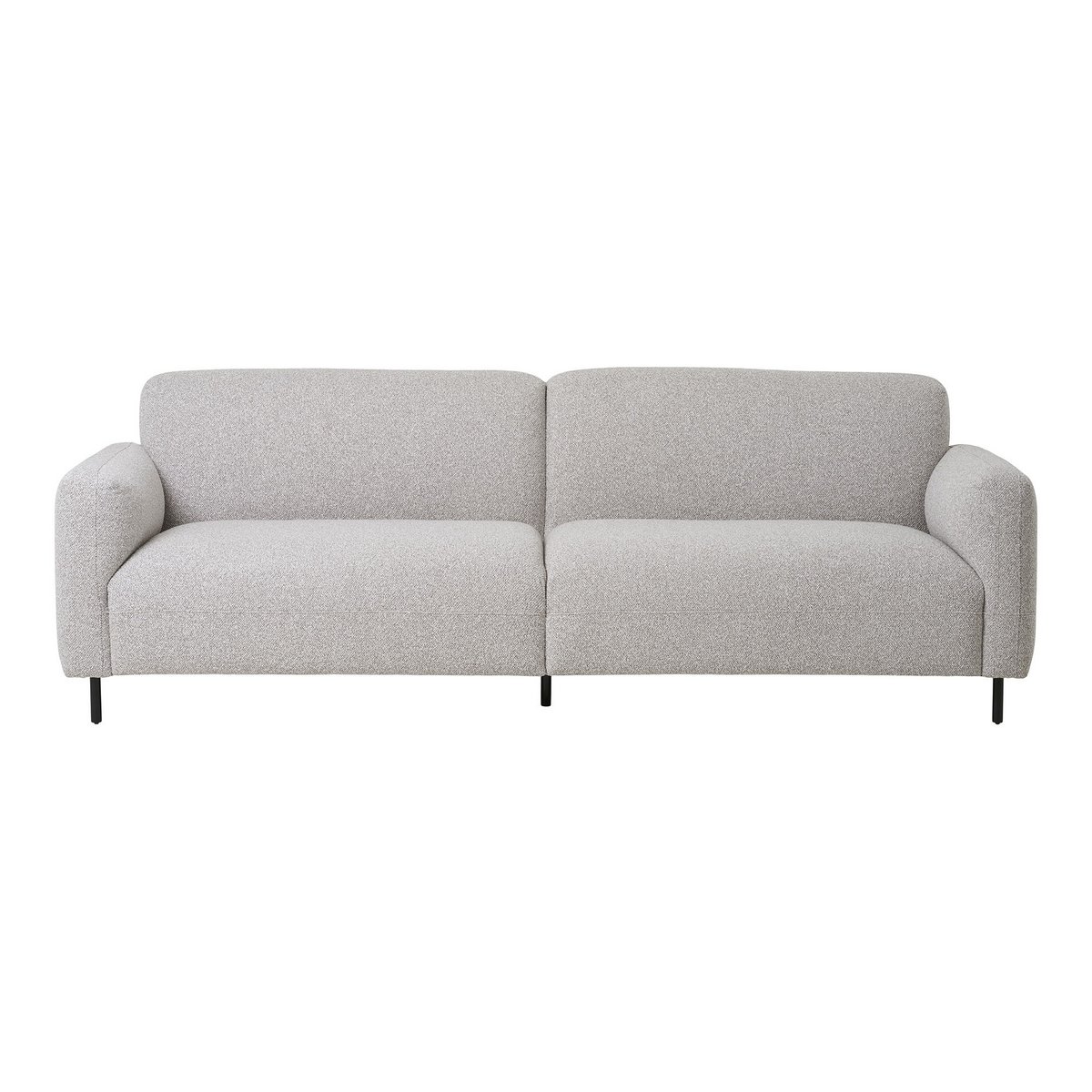 Salvador 3 Seater Sofa - Polyester, Foam, Plywood, Light Grey - 228x93x80 cm