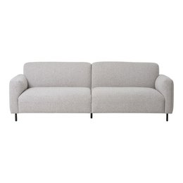 Salvador 3-Sitzer-Sofa – Polyester, Schaumstoff, Sperrholz, Hellgrau – 228 x 93 x 80 cm