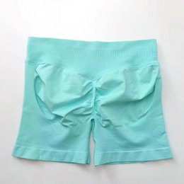 NCLAGEN Seamless Shorts 4.5" Gym Shorts Woman Scrunch Butt Fitness Sports Short Workout Seamless Leggings Running Yoga bottoms Copy