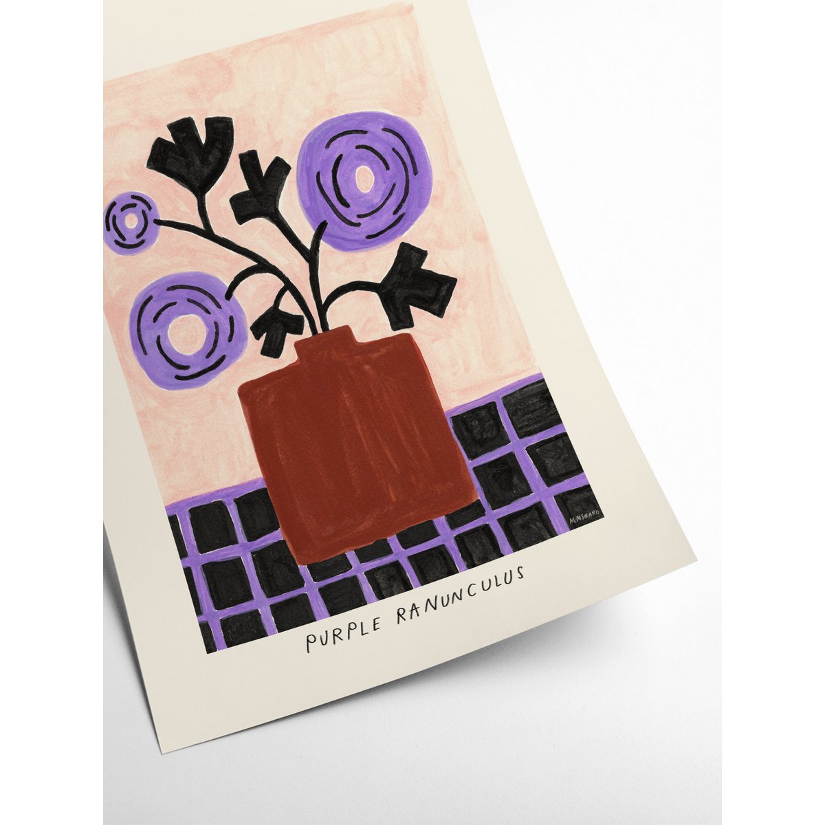 Madelen - Purple Ranuculus
