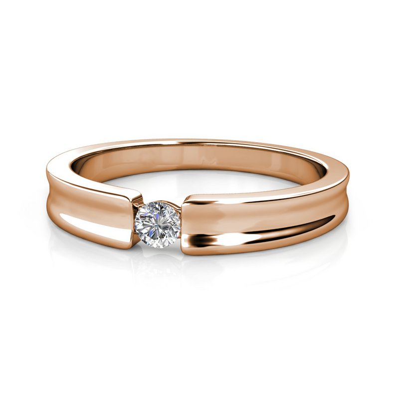 Bague Simplicity - Eller Rosé et Cristal