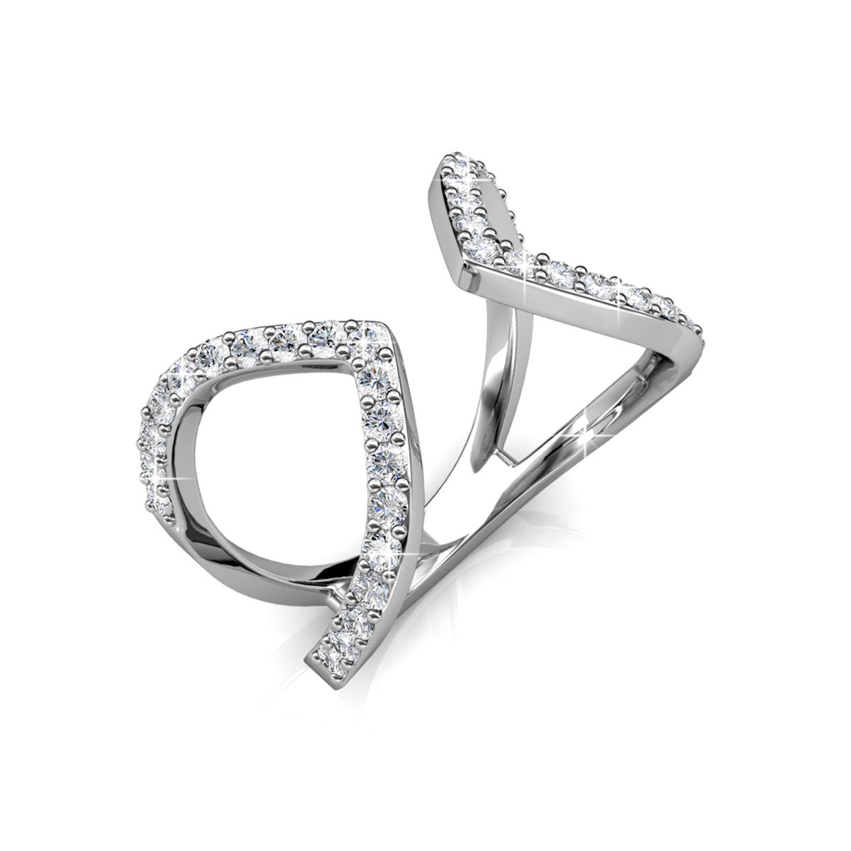 Anillo de Aurora - Plata y Cristal