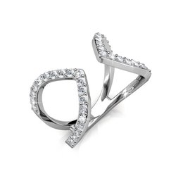 Anello Aurora - argento e cristallo