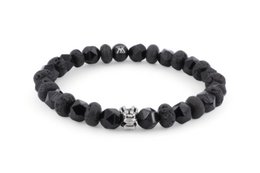  Beaded bracelet in black, available in sizes XS to XL, made of 8mm beads from the Bosch collection.