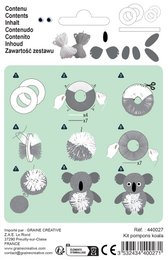 DIY POMPON SÆT - KOALA