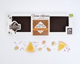 BIO Artisan Nougat - Chokolade med mandel, appelsin og safran