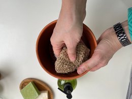 Zero Waste Jute Scrubber 'Round Earth'