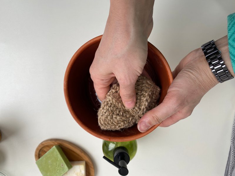 Zero Waste Jute-Schrubber 'Round Earth'