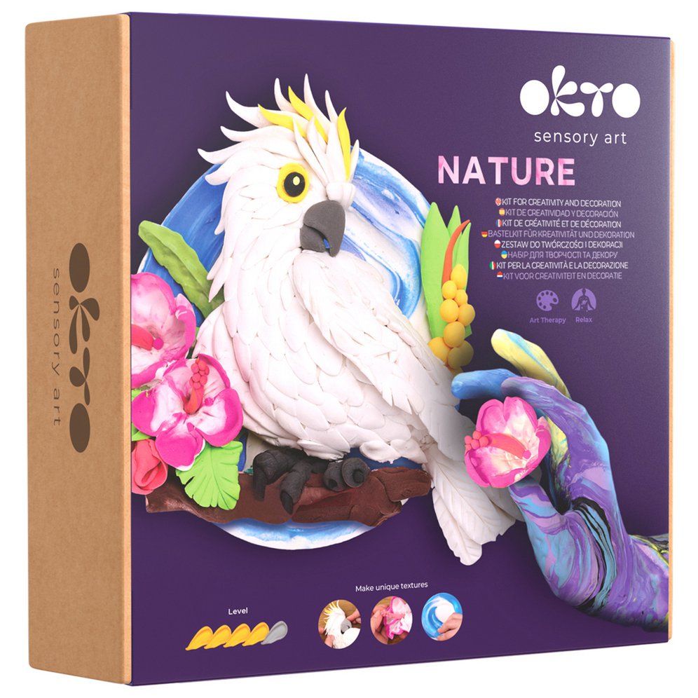 Okto Sensory Art 3D Afbeelding - Natuur - Kaketoe