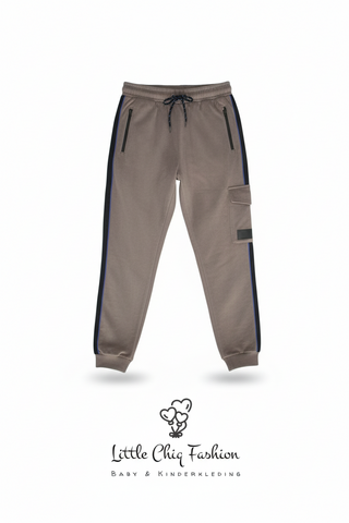 LewyLou NO4 taupe joggingbroek