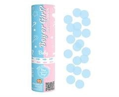 Genderreveal Konfettikanone mini - BLAU