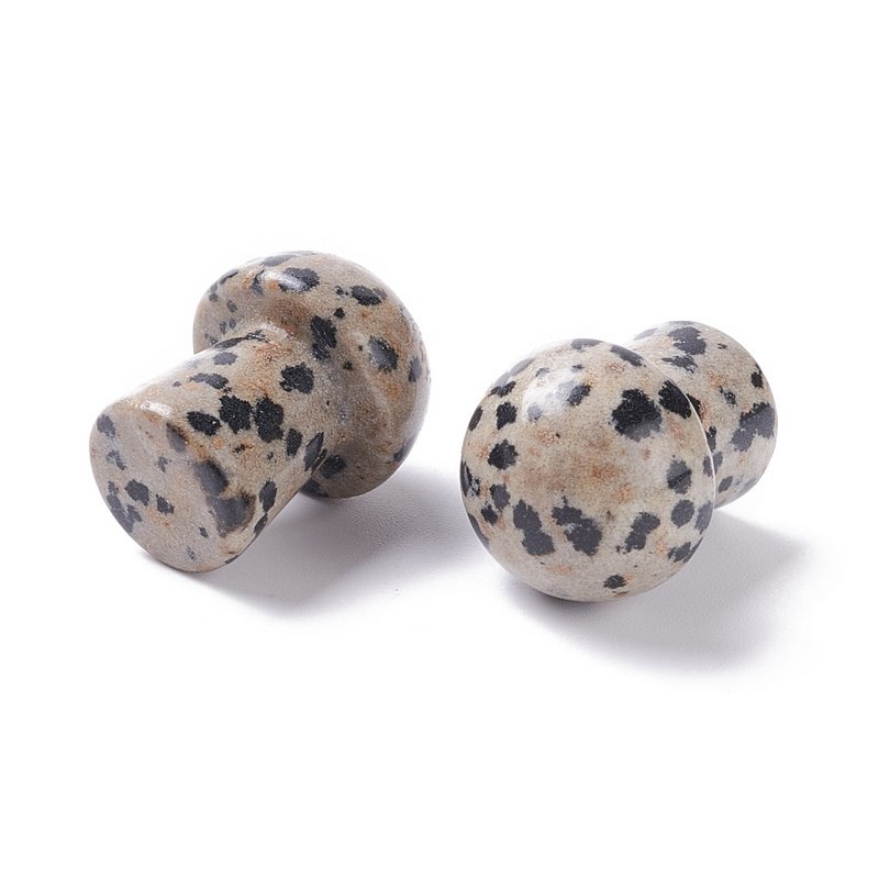 Sattva Rocks | Dalmation Jaspis Serenity | Gua Sha Spa Mushroom 20mm 