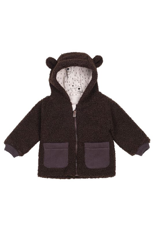 Giacca in peluche per bambini LEO BROWN