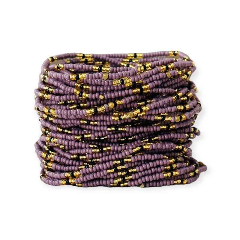 Masai-Perlenarmband, edles Lila