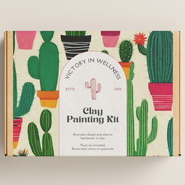 Desert Cacti Paint By Numbers Kit, Succulent Painting, DIY Art Project | af Victory In Wellness