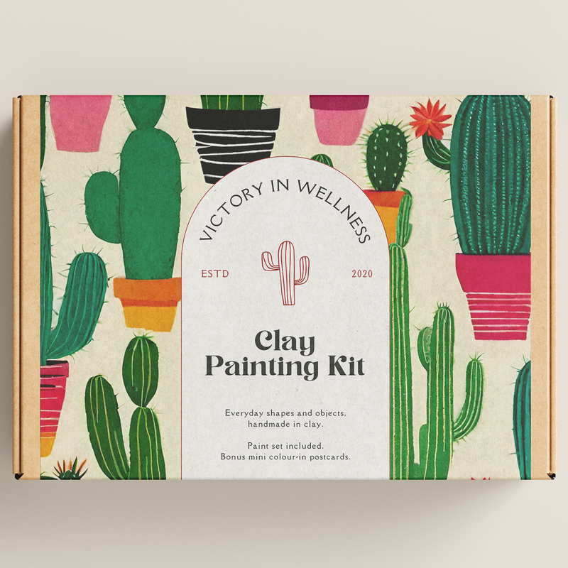 Desert Cacti Paint By Numbers Kit, Succulent Painting, DIY Art Project | af Victory In Wellness