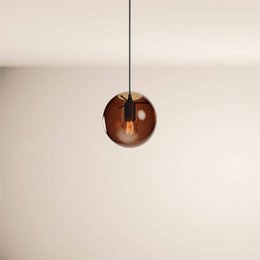 s.luce Orb sfera di vetro lampada da galleria 500cm sospensione nero