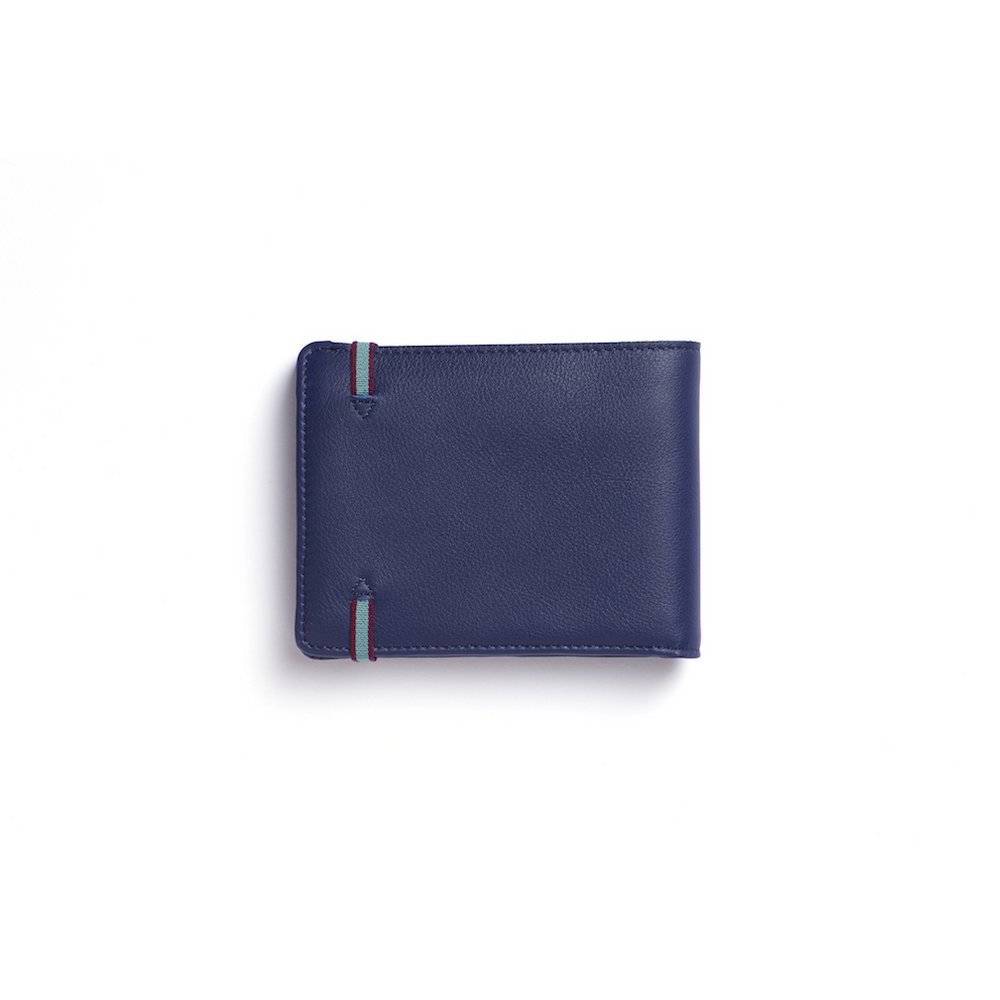Navy minimalistisk tegnebog med møntlommekopi