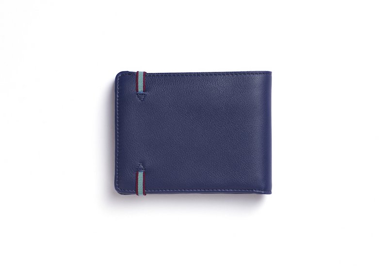 Marineblaue minimalistische Brieftasche mit Münztaschenkopie