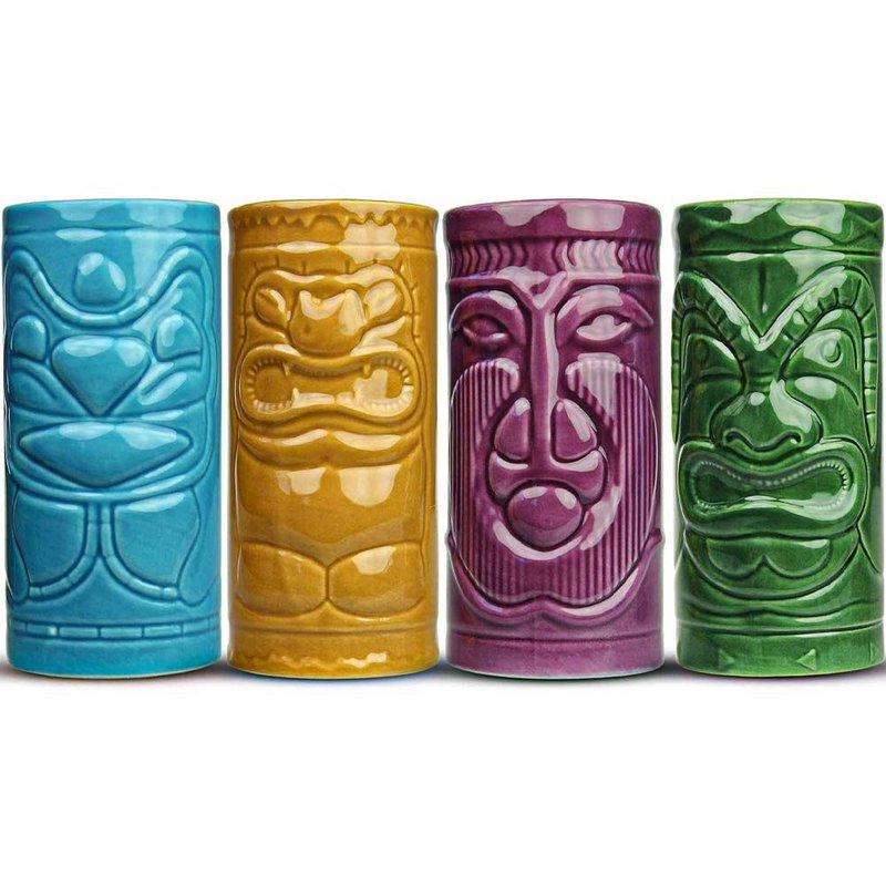 Juego de tazas Tiki