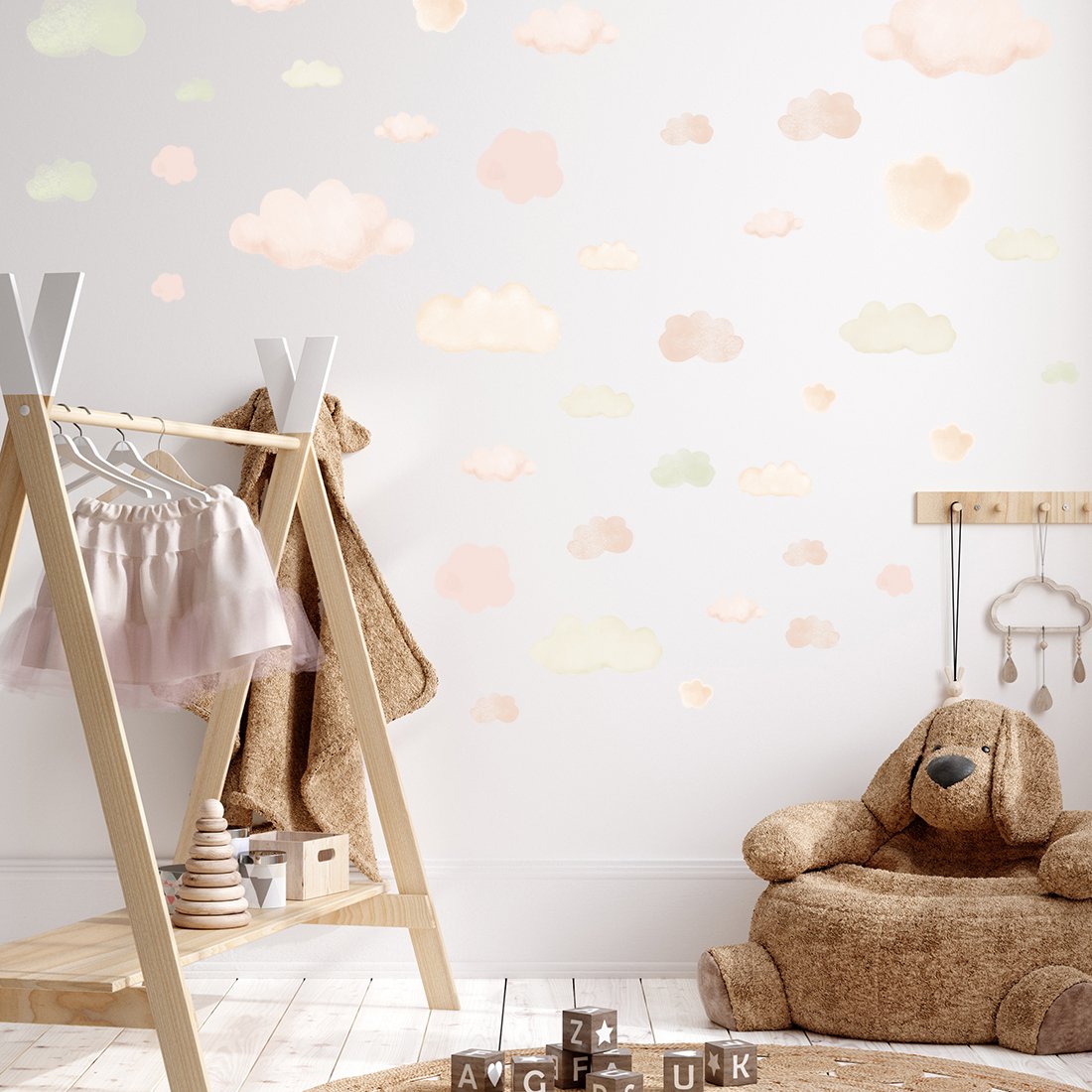 Muursticker | Wolkenbeige