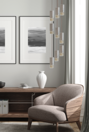 Lamp/One Calacatta Marble 9-Light Chandelier
