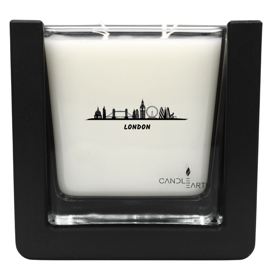 Surprise geurkaars - Cities - Londen - 235 gr vegan sheaboterwas