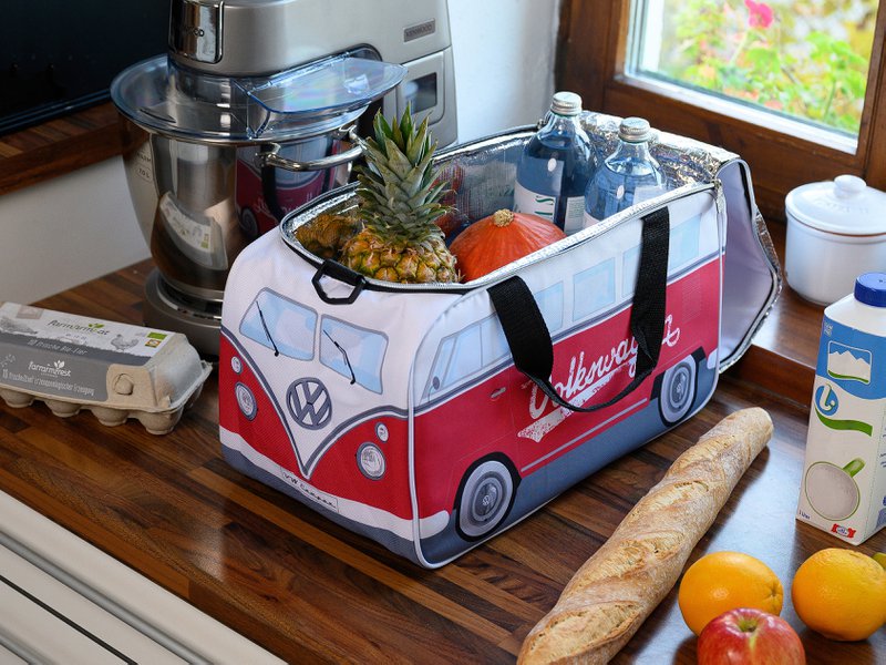 Volkswagen VW T1 Bus køletaske (25 l) - Rød
