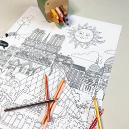 Malerrulle med farvemotiver "urban jungle"