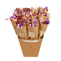 Dried Flowers - Market more - Burgundy